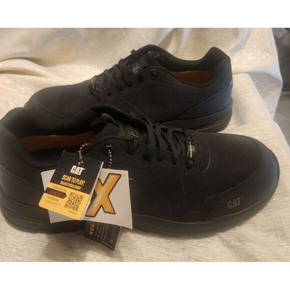 Cat SRX Extreme Slip Resistance Composite Toe Work Shoes Black Size 12 NEW